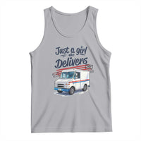 Funny Postal Worker Tank Top Just A Girl Who Delivers - Wonder Print Shop