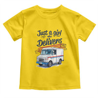 Funny Postal Worker Toddler T Shirt Just A Girl Who Delivers - Wonder Print Shop