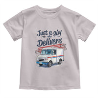 Funny Postal Worker Toddler T Shirt Just A Girl Who Delivers - Wonder Print Shop