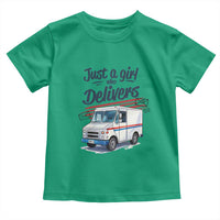 Funny Postal Worker Toddler T Shirt Just A Girl Who Delivers - Wonder Print Shop