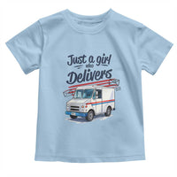 Funny Postal Worker Toddler T Shirt Just A Girl Who Delivers - Wonder Print Shop