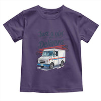 Funny Postal Worker Toddler T Shirt Just A Girl Who Delivers - Wonder Print Shop