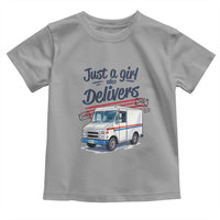 Funny Postal Worker Toddler T Shirt Just A Girl Who Delivers - Wonder Print Shop