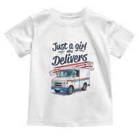 Funny Postal Worker Toddler T Shirt Just A Girl Who Delivers - Wonder Print Shop
