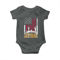 Gold Miner Patriotic American Flag Baby Onesie - Wonder Print Shop