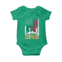 Gold Miner Patriotic American Flag Baby Onesie - Wonder Print Shop