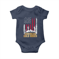 Gold Miner Patriotic American Flag Baby Onesie - Wonder Print Shop