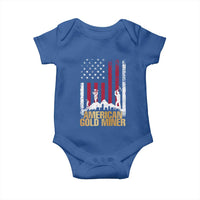 Gold Miner Patriotic American Flag Baby Onesie - Wonder Print Shop