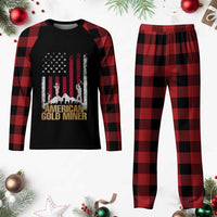 Gold Miner Patriotic American Flag Plaid Pajama Set - Wonder Print Shop