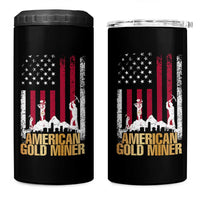 Gold Miner Patriotic American Flag 4 in 1 Can Cooler Tumbler - Wonder Print Shop