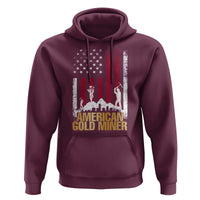 Gold Miner Patriotic American Flag Hoodie - Wonder Print Shop