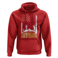 Gold Miner Patriotic American Flag Hoodie - Wonder Print Shop