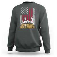 Gold Miner Patriotic American Flag Sweatshirt - Wonder Print Shop