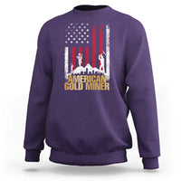 Gold Miner Patriotic American Flag Sweatshirt - Wonder Print Shop