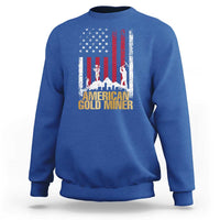 Gold Miner Patriotic American Flag Sweatshirt - Wonder Print Shop