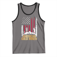 Gold Miner Patriotic American Flag Tank Top - Wonder Print Shop