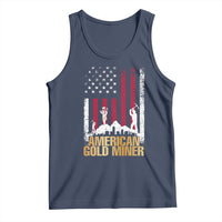 Gold Miner Patriotic American Flag Tank Top - Wonder Print Shop