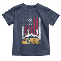 Gold Miner Patriotic American Flag Toddler T Shirt - Wonder Print Shop