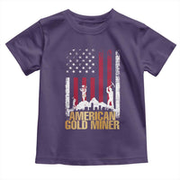 Gold Miner Patriotic American Flag Toddler T Shirt - Wonder Print Shop