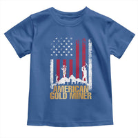 Gold Miner Patriotic American Flag Toddler T Shirt - Wonder Print Shop
