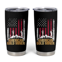 Gold Miner Patriotic American Flag Tumbler Cup - Wonder Print Shop