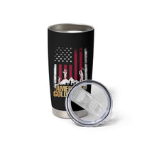 Gold Miner Patriotic American Flag Tumbler Cup - Wonder Print Shop
