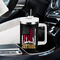 Gold Miner Patriotic American Flag Tumbler With Handle - Wonder Print Shop
