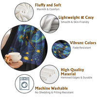 Gold Miner Starry Night Van Gogh Throw Blanket - Wonder Print Shop