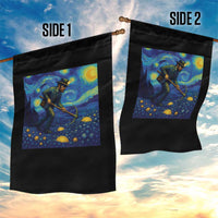 Gold Miner Starry Night Van Gogh Garden Flag - undefined