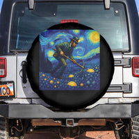 Gold Miner Starry Night Van Gogh Spare Tire Cover - Wonder Print Shop