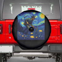 Gold Miner Starry Night Van Gogh Spare Tire Cover - Wonder Print Shop