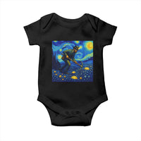 Gold Miner Starry Night Van Gogh Baby Onesie - Wonder Print Shop