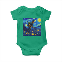 Gold Miner Starry Night Van Gogh Baby Onesie - Wonder Print Shop