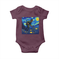 Gold Miner Starry Night Van Gogh Baby Onesie - Wonder Print Shop