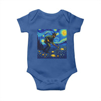 Gold Miner Starry Night Van Gogh Baby Onesie - Wonder Print Shop