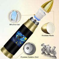Gold Miner Starry Night Van Gogh Bullet Tumbler - Wonder Print Shop