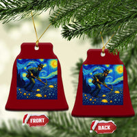 Gold Miner Starry Night Van Gogh Ceramic Ornament - Wonder Print Shop