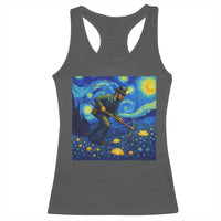 Gold Miner Starry Night Van Gogh Racerback Tank Top - Wonder Print Shop