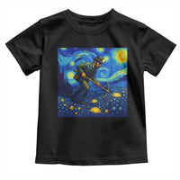 Gold Miner Starry Night Van Gogh Toddler T Shirt - Wonder Print Shop