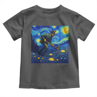 Gold Miner Starry Night Van Gogh Toddler T Shirt - Wonder Print Shop
