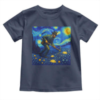 Gold Miner Starry Night Van Gogh Toddler T Shirt - Wonder Print Shop