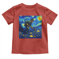 Gold Miner Starry Night Van Gogh Toddler T Shirt - Wonder Print Shop