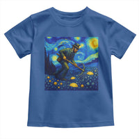 Gold Miner Starry Night Van Gogh Toddler T Shirt - Wonder Print Shop