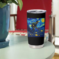 Gold Miner Starry Night Van Gogh Tumbler Cup - Wonder Print Shop