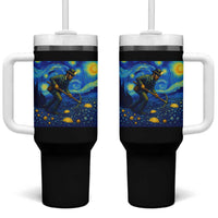 Gold Miner Starry Night Van Gogh Tumbler With Handle - Wonder Print Shop