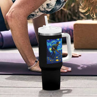 Gold Miner Starry Night Van Gogh Tumbler With Handle - Wonder Print Shop