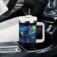 Gold Miner Starry Night Van Gogh Tumbler With Handle - Wonder Print Shop