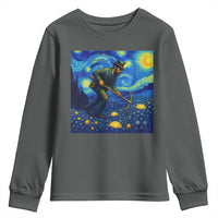 Gold Miner Starry Night Van Gogh Youth Sweatshirt - Wonder Print Shop