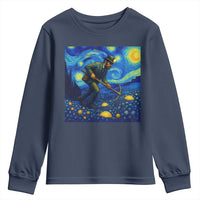 Gold Miner Starry Night Van Gogh Youth Sweatshirt - Wonder Print Shop