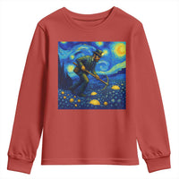 Gold Miner Starry Night Van Gogh Youth Sweatshirt - Wonder Print Shop